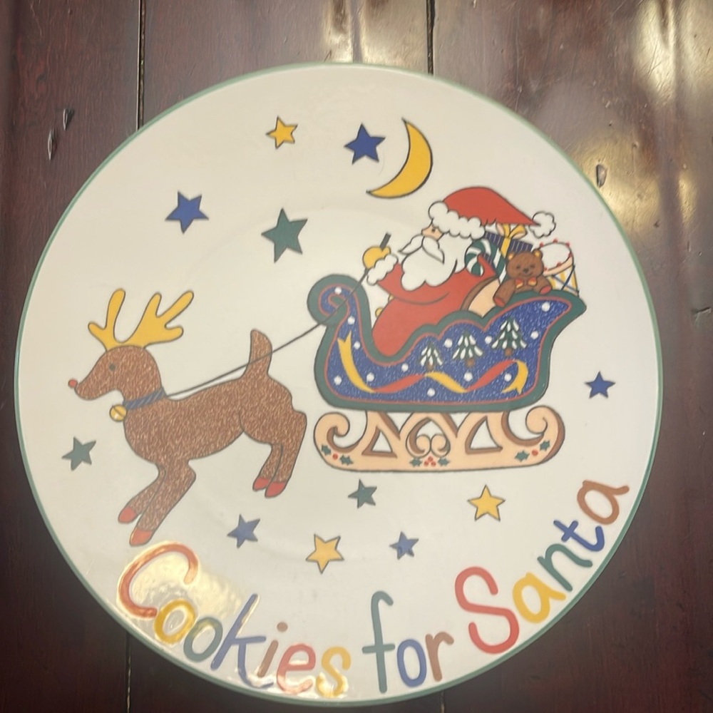 Mikasa Cookies For Santa Plate